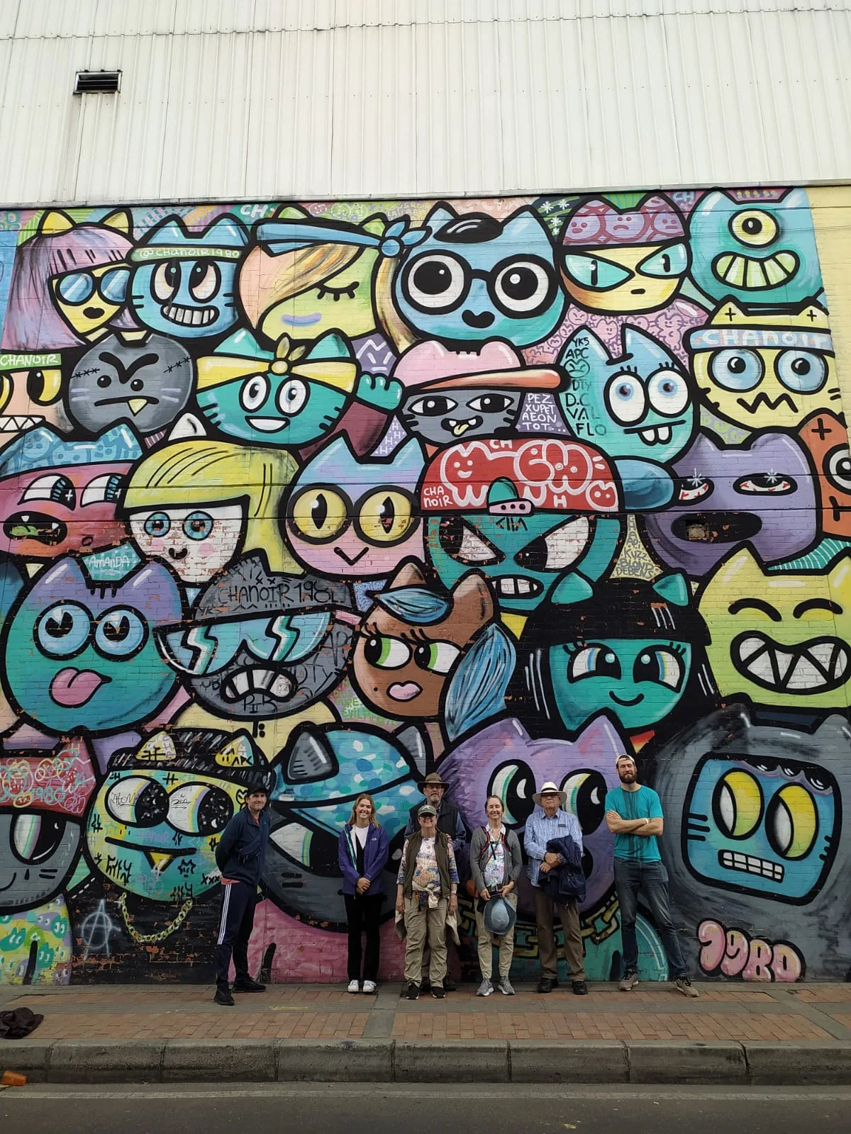 Colombian graffiti culture in industrial district