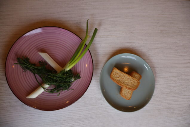 ingredients for the Changua soup from Bogotá featured in our Colombian Breakfast Tour Bogotá