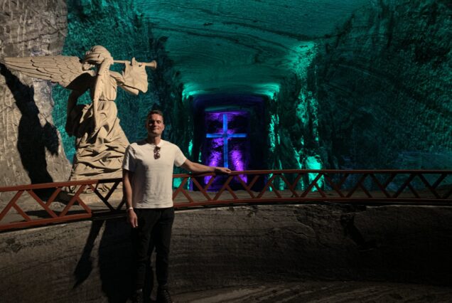 Guatavita Salt Cathedral Tour from Bogotá with native guide and local storytelling one side of the cathedral best vew inside the cathedral