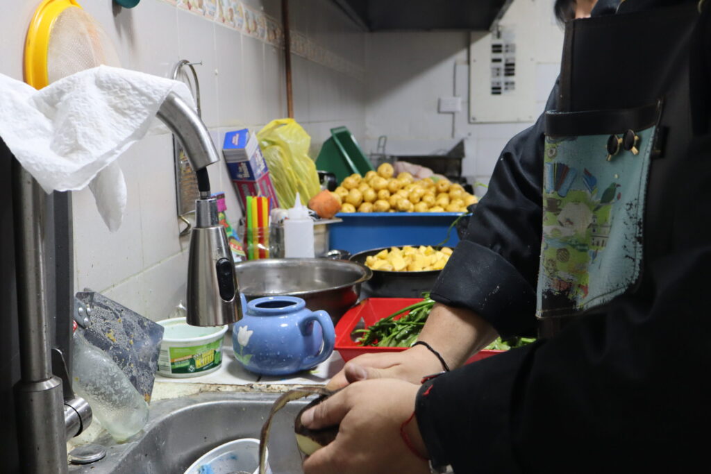 Ajiaco soup served during a Bogotá food tour